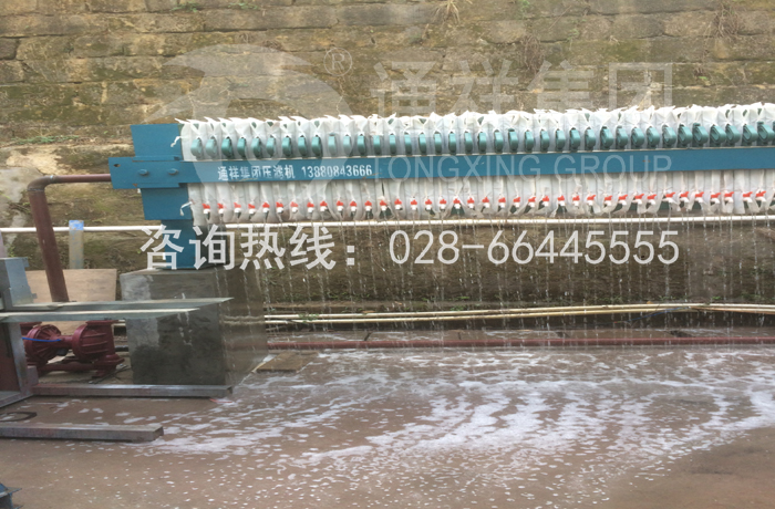 塑料厂洗涤污水压滤机
