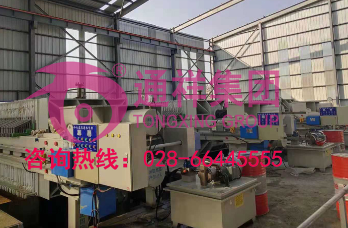 砂石厂压滤机安装  (1)