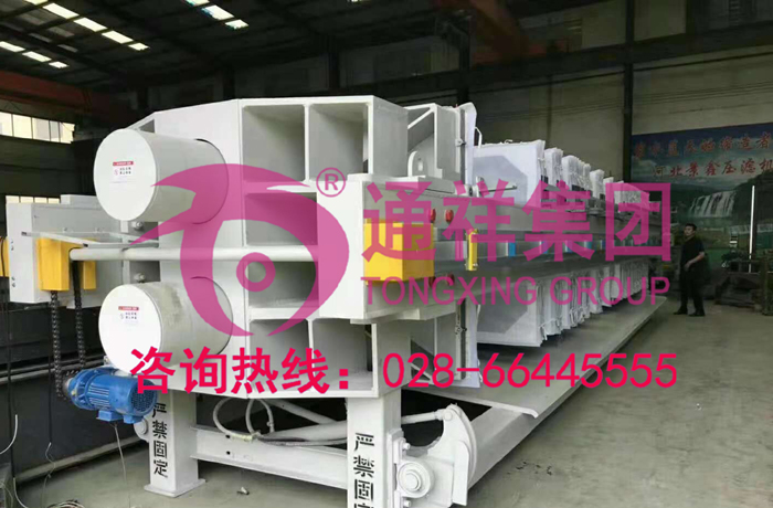 砂石厂压滤机安装  (2)