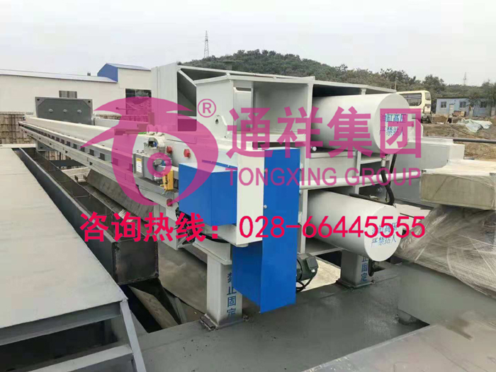 砂石厂压滤机安装  (3)